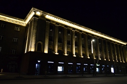 Вечерний Красноярск. Проспект Мира.